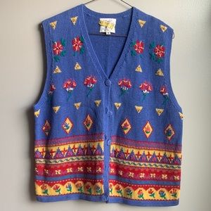 Susan Bristol Vintage Floral Vest